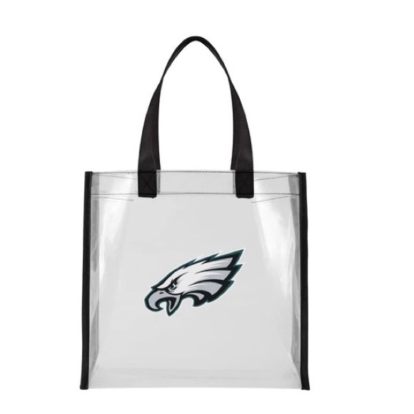 🛑SOLD🛑 EAGLES AUTHENTIC OFFICIALLY LICENSED 
STADIUM APPROVED 
CLEAR TOTE NWT - Picture 2 of 9